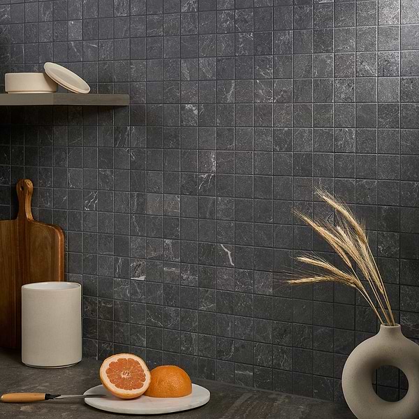 ZenTech Graphite Gray 2x2 Matte Porcelain Mosaic Tile