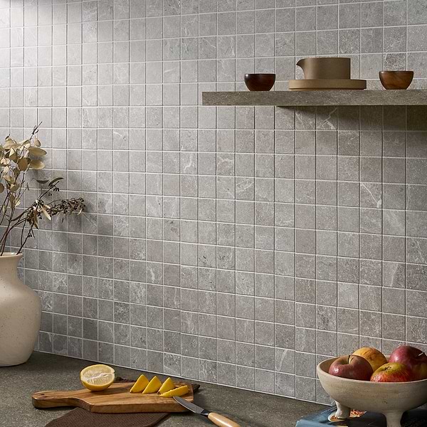 ZenTech Silver Gray 2x2 Matte Porcelain Mosaic Tile