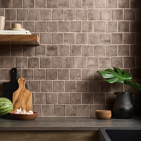 Terra Villa Gray 4x4 Matte Presealed Genuine Terracotta Tile
