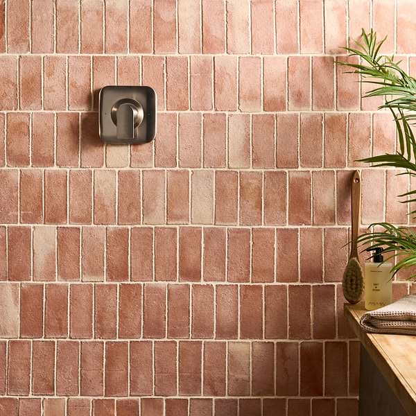 Terra Villa Red 2x6 Matte Presealed Genuine Terracotta Tile