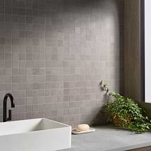 Stoneside Linen Warm Gray 2x2 Porcelain Matte Mosaic Tile