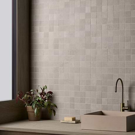 Stoneside Pearl Gray 2x2 Porcelain Matte Mosaic Tile
