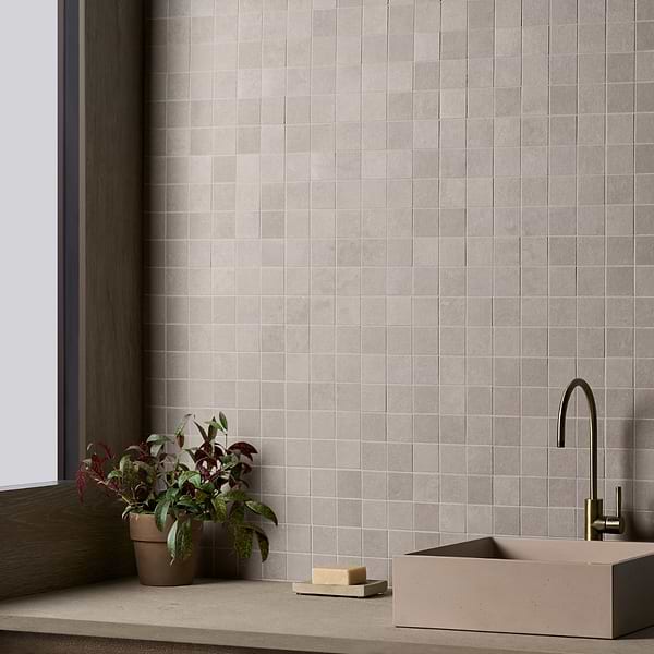 Stoneside Pearl Gray 2x2 Porcelain Matte Mosaic Tile