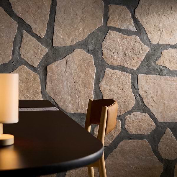 Pathstone Beige Textured Matte Porcelain Flagstone Tile