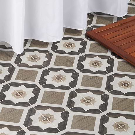 Encaustic Look Porcelain Tile for Backsplash,Kitchen Floor,Kitchen Wall,Bathroom Floor,Bathroom Wall,Shower Wall,Shower Floor,Outdoor Wall,Commercial Floor
