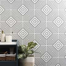 B2W Line Positive 8x8 Matte Porcelain Tile