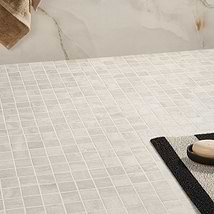 Basic Travertine Beige & Cream 2x2 Matte Porcelain Mosaic Tile