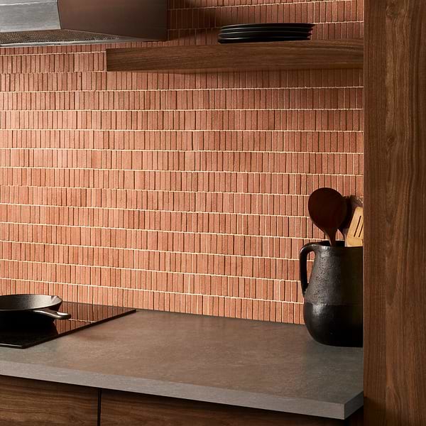 Terra Cortona .5x2 Mini Brick Matte Terracotta Mosaic Tile