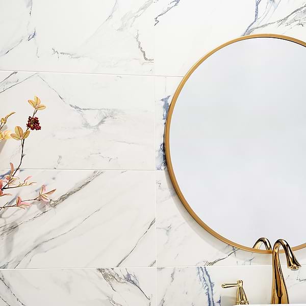 Calacatta Azur 12x24 Matte Porcelain Tile