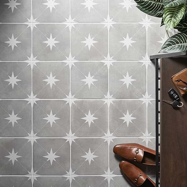 Tau Gris Gray 9x9 Matte Porcelain Tile