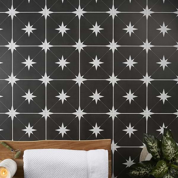 Tau Nero 9x9 Matte Porcelain Tile