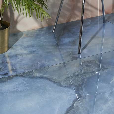 Jewel Onyx Blue 24x48 Polished Porcelain Tile