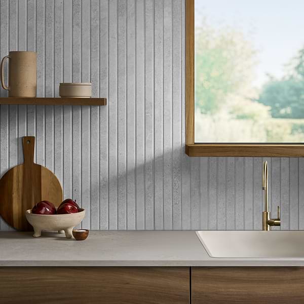 Lune Ribbon Ice Light Gray 24x48 Matte Porcelain Tile