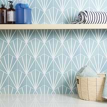 HexArt Deco Turquoise 8" Hexagon Matte Porcelain Tile