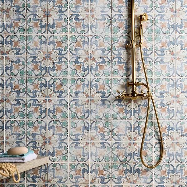 Paula Purroy Talia Fiesta Multicolor 5x5 Matte Ceramic Tile
