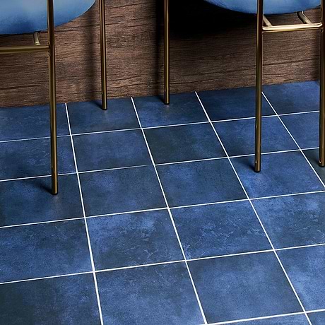 Art Geo by Elizabeth Sutton Blue 8x8 Matte Porcelain Tile