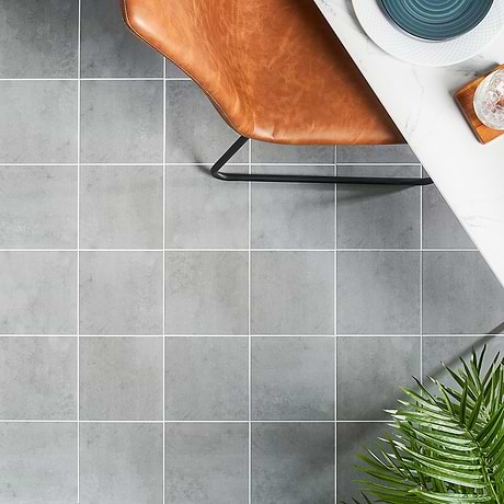 Art Geo by Elizabeth Sutton Gray 8x8 Matte Porcelain Tile
