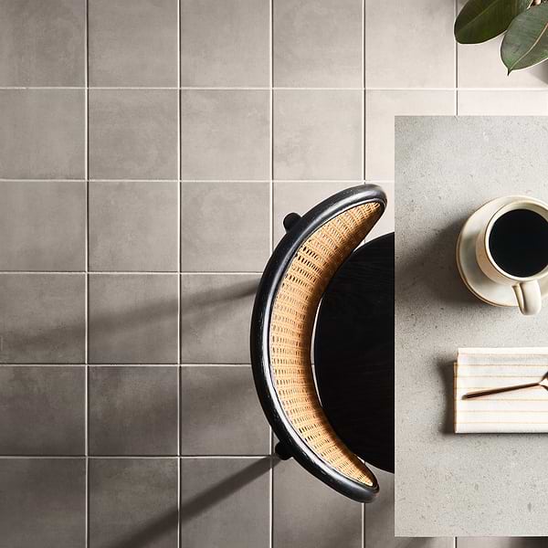 Art Geo by Elizabeth Sutton Mist Gray 8x8 Matte Porcelain Tile