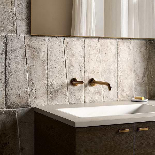 Opera Terracotta by Paula Purroy Perla 6x18 Trapezoid Matte Terracotta Tile
