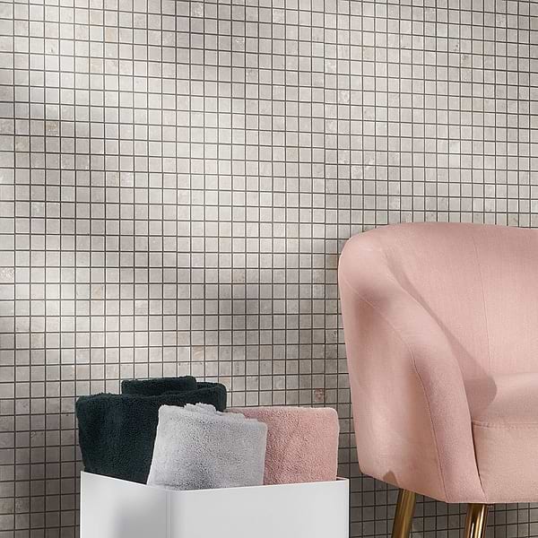 Portrait Ivory 1x1 Matte Porcelain Mosaic Tile