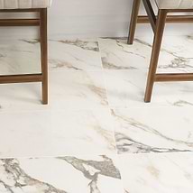 DreamStone Calacatta Rustico 12x24 Polished Porcelain Tile