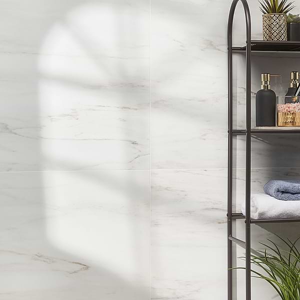 DreamStone Dolomite Snow 24x48 Polished Porcelain Tile