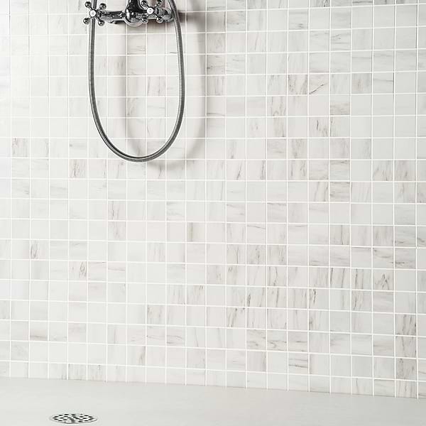 DreamStone Dolomite Snow 2x2 Matte Porcelain Mosaic