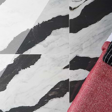 DreamStone Panda White 24x48 Polished Porcelain Tile
