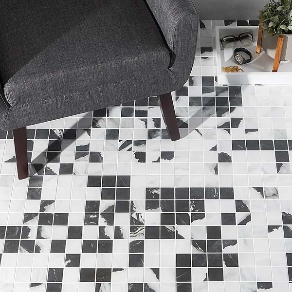 DreamStone Panda White 2x2 Matte Porcelain Mosaic