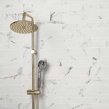 DreamStone Statuario Venato Railroad Matte Porcelain Mosaic