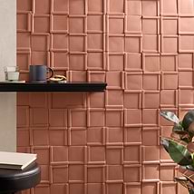 Roller Cross Terracotta 4x4 3D Handmade Matte Ceramic Tile