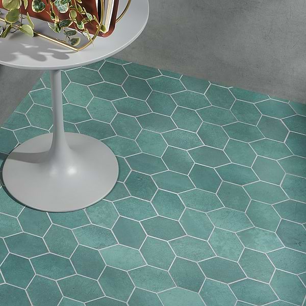 Bond Viridum Green Foliage Matte Porcelain Mosaic Tile