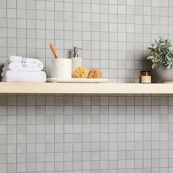 Clay Delight Gray 2x2 Matte Porcelain Mosaic