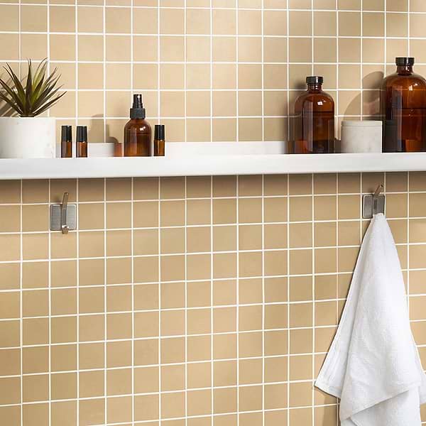 Clay Glee Yellow 2x2 Matte Porcelain Mosaic