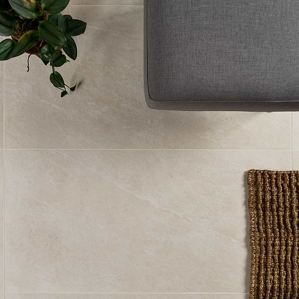 Era Crema Beige 24x48 Limestone Look Matte Porcelain Tile