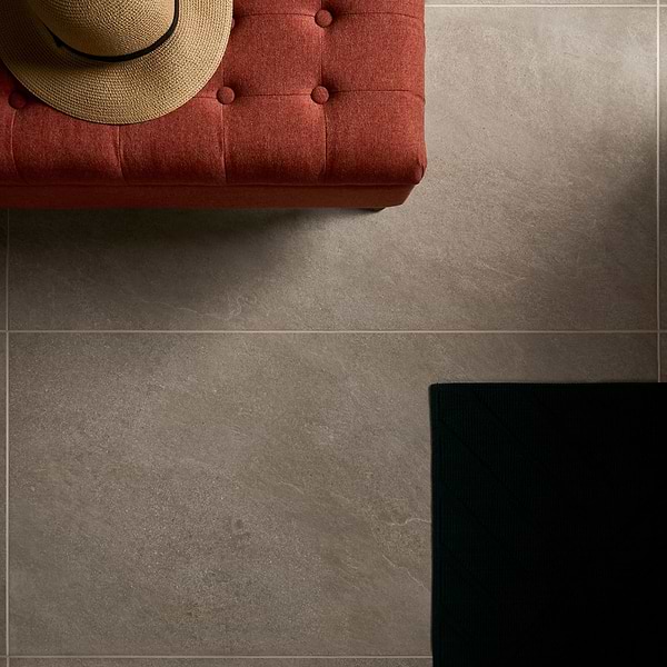 Era Caramel Brown 24x48 Limestone Look Matte Porcelain Tile