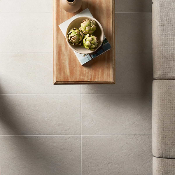 Era Linen White 12x24 Limestone Look Matte Porcelain Tile