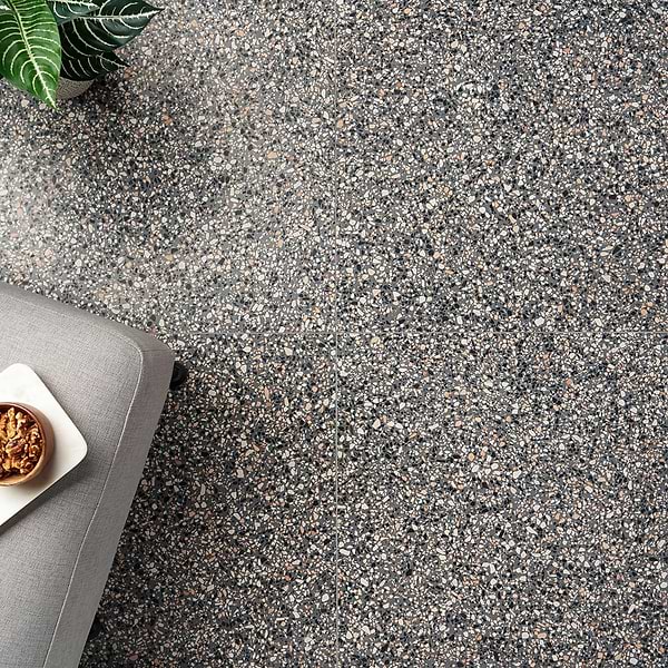 Terrazzo Italy Dolce Mora Gray 24x24 Honed Terrazzo Tile