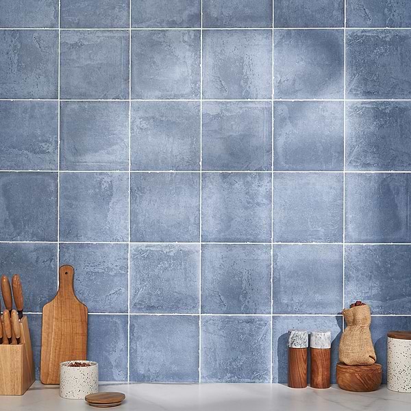 Alesso Indigo Blue 8x8 Matte Porcelain Tile