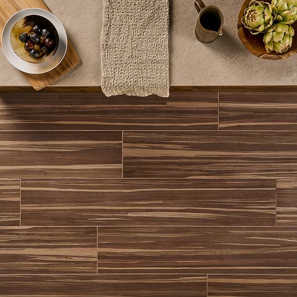 Willow Walnut Brown 8x48 Wood Look Matte Porcelain Tile
