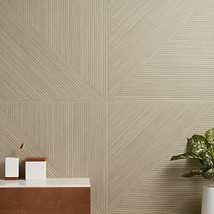 Enso Oak 24x48 Ribbed Matte Fluted Porcelain Wood Look Tile