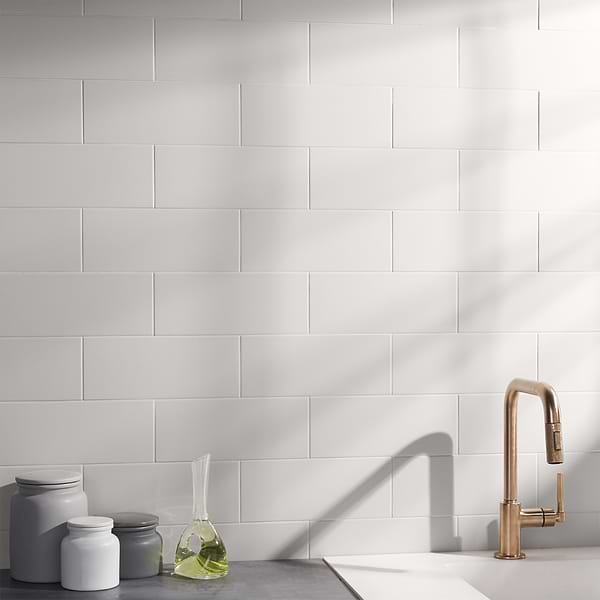 Zeal White 5x12 Matte Porcelain Tile