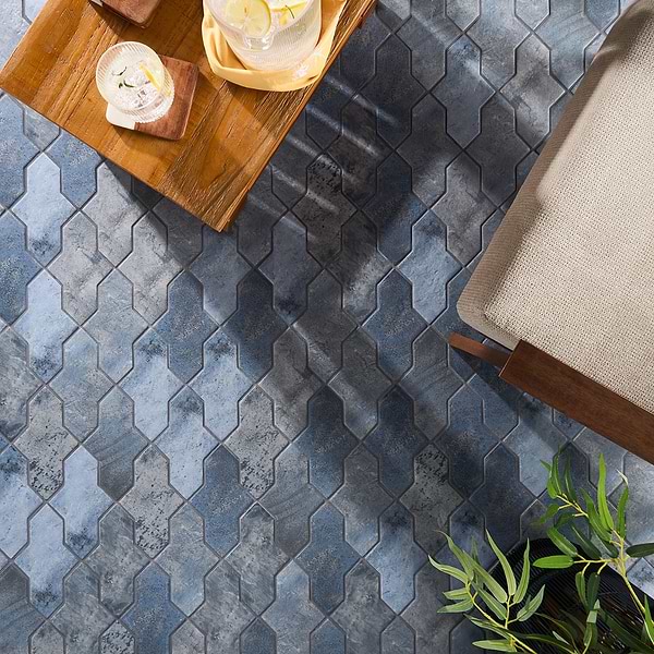 Parma Cruz Denim Blue 5x8 Terracotta Look Matte Porcelain Tile