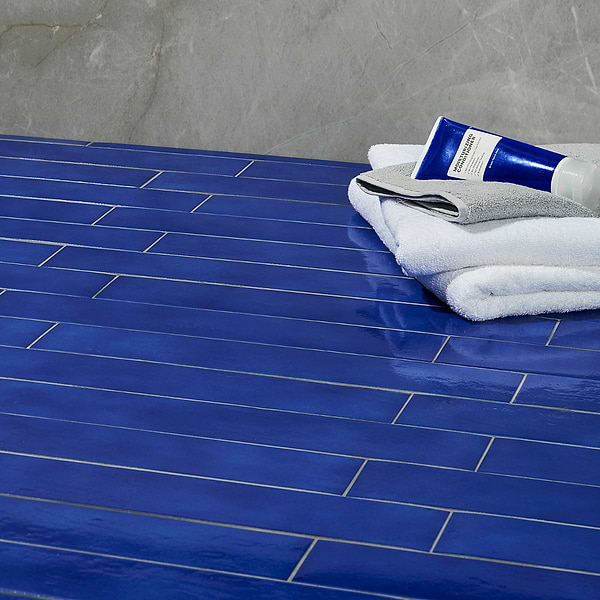 Cavallo Poseidon Blue 3x18 Glossy Porcelain Subway Tile