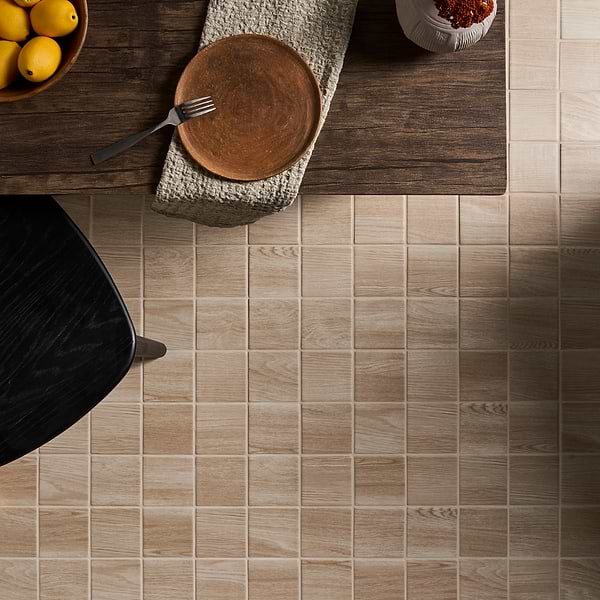 Morocco Oak Beige 4x4 Square Matte Porcelain Tile