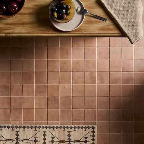 Morocco Terracotta 4x4 Square Matte Porcelain Tile