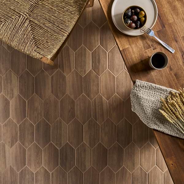 Morocco Willow Brown 4x8 Picket Matte Porcelain Tile