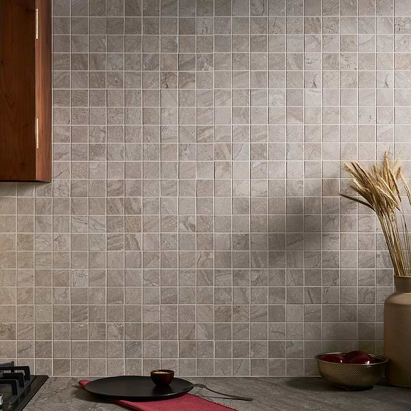 Santo Mountain Beige 2x2 Matte Porcelain Mosaic Tile
