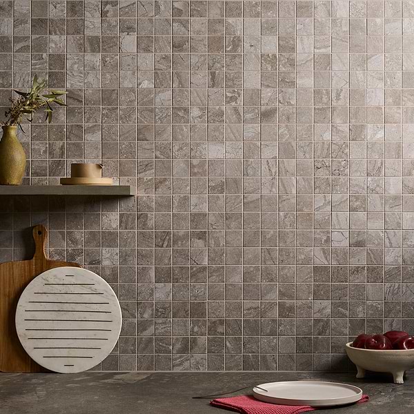 Santo Pearl Gray 2x2 Matte Porcelain Mosaic Tile