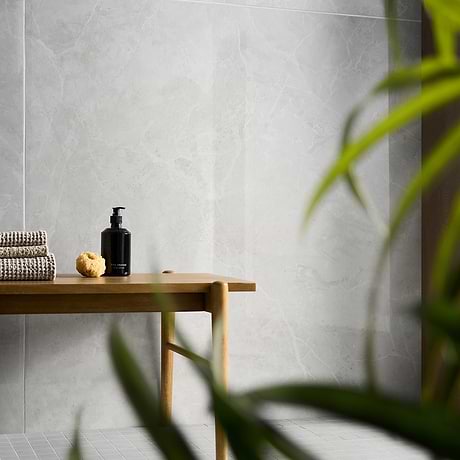 Boscato Cream White 48x48 Marble Look Polished Porcelain Tile
